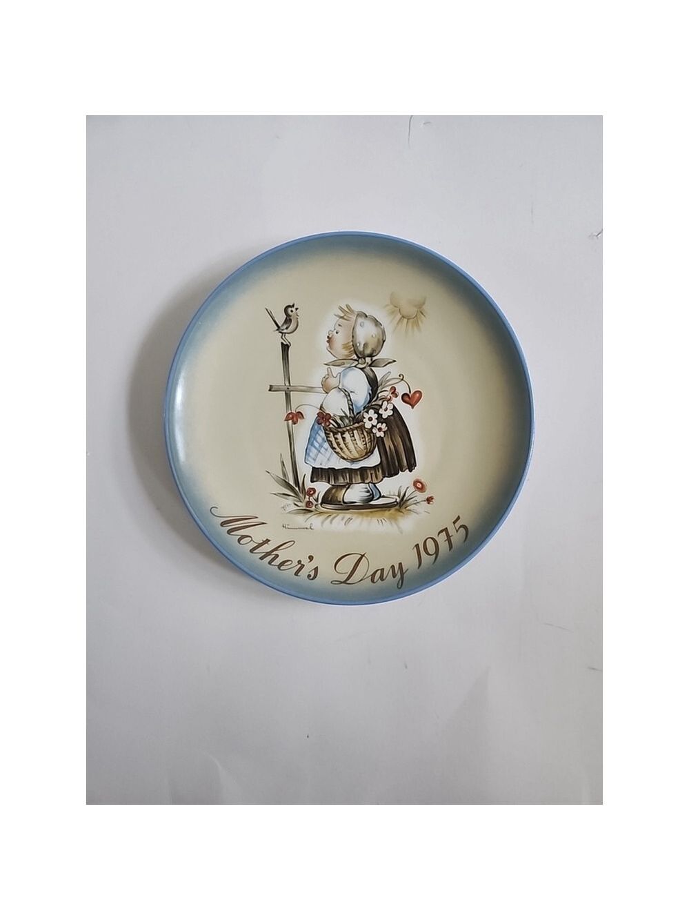 Vintage Message of Love Mother's Day Hummel Plate 1975 Schmid West Germany